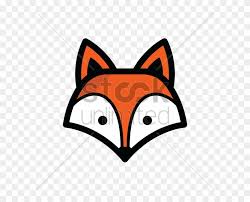 Trace with a marker and color. Free Download Fox Head Black And White Clipart Drawing Fox Head Clipart Free Transparent Png Clipart Images Download