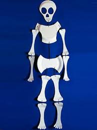 Skelett Aus Papptellern Halloween Selber Machen Halloween Deko Basteln Halloween Basteln Mit Kindern