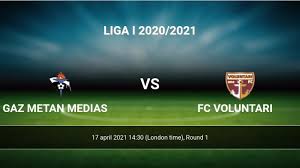 Fotbal club voluntari (romanian pronunciation: Gaz Metan Medias Vs Fc Voluntari H2h 17 Apr 2021 Head To Head Stats Prediction