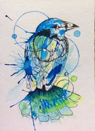 Reveurey Abstract Animal Art Bird Art Bird Drawings