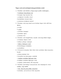 Kumpulan Soal Peruahan Sosial