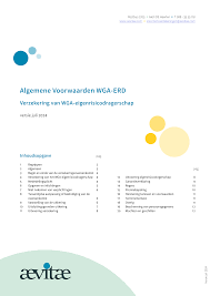 Algemene Voorwaarden WGA-ERD