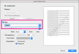 Choose watermark (in the page background group). Add A Draft Watermark Office Support