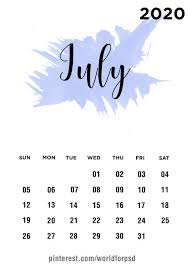 Ideas July 2020 Calendar Wallpaper In 2020 Calendar Wallpaper Calendar Design Calendar 2020