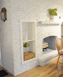 To whitewash bricks you use. The Crux Grey Paint Wash On A Brick Fireplace Before After