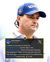 Kevin Kisner takes a jab at the PGA Tour becoming a "closed shop." (via  k_kisner // X)