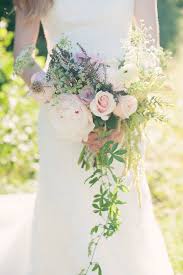Lilac and ivory cascading wedding bouquet. 20 Beautiful Art Deco Bridal Bouquets Chic Vintage Brides