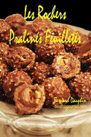 Chocolats De Noel Les Rochers Pralines Feuilletes Le Blog De Bernard Dauphin