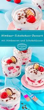 Himbeer Schokokuss Dessert Rezept Himbeer Dessert Dessert Rezepte Dessert Rezepte Einfach
