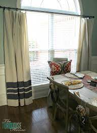 Most drop cloths come folded up in the package. Diy Drop Cloth Curtains The Turquoise Home