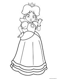 This coloring pages was posted in may 25, 2017 at 3:18 pm. Princess Supermario Young Woman Coloring Pages Printable
