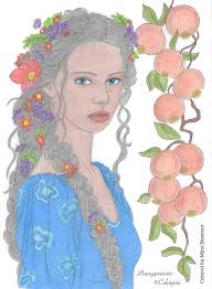 Can you make me pomegranats with a black background