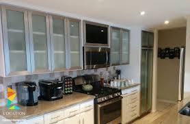 انواع المطابخ الالوميتال لوكشين ديزين نت Aluminum Kitchen Cabinets Framed Kitchen Cabinets Glass Kitchen Cabinets