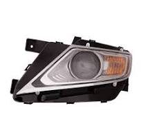 Headlight Compatible With Lincoln MKX 2011-2015 CAPA Certified Left Driver  Side Halogen Chrome