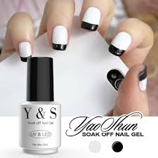 Yaoshun Nail Gel Polski Klasyczny Czarno Bialy Kolor French