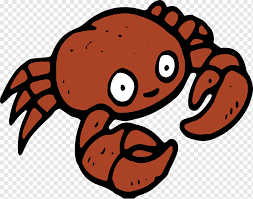 Drawing a cartoon crab using basic shapes then adding detail to make it appear more realistic; Crab Cartoon Drawing Cartoon Crab Design Cartoon Character Food Animals Png Pngwing