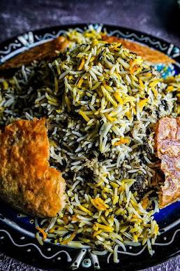 Sabzi Polo, the classic herbed rice dish for Nowruz.