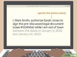 Signature of the representative/authorized person to collect How To Make An Authorization Letter With Pictures Wikihow