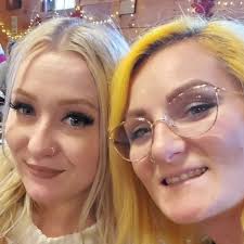 Today marks 10 years!!! An ENTIRE DECADE! Working with the amazing human  beside me in my salon. If you see this beautiful soul today make sure to  tell her how truly Badass