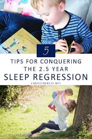 5 Tips For Conquering The 2 5 Year Sleep Regression Use These Strategies To Help Your Toddler Get Through The Sleep Toddler Sleep Kids Sleep Help Baby Sleep