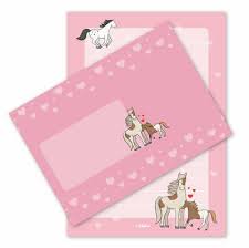 Word vorlage für digitales briefpapier (pdf). Dabelino Pferde Briefpapier Set Fur Kinder Madchen Din A5 25 Blatt Neu Ebay