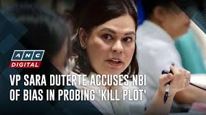 VP Sara Duterte accuses NBI of bias in probing 'kill plot'
