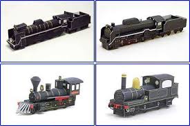 R 7 Steam Locomotives Papercraft Altogether Ranging From 1880 To 1946 Manufactured Trains Three Of Them Are B20 L51 And C62 Papercraft Maquette Papier Train