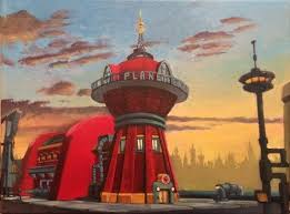 Peter travers of rolling stone noted that the film has mixed twists lifted from 1972's conquest of the planet of the apes and 1999's deep blue sea. Futurama Planet Express Building Art Prints Etsy Etsy Art Prints Building Art Art Prints
