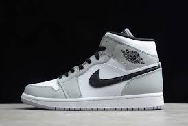 Jordan 1 Retro High Black White Light Smoke Grey Pin On Shoes