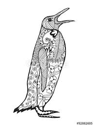 Zentangle Stylized Penguin Sketch For Tattoo Or T Shirt Stock Image And Royalty Free Vector Files On Penguin Coloring Pages Penguin Coloring Coloring Pages