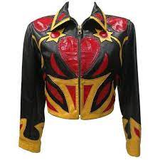 Iconim Museum Piece Moschino Leather Patchwork Jacket Liked On Polyvore Featuring Outerwear Jackets Patchwork J Fashion Patchwork Jacket Red Jacket Leather