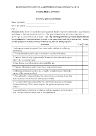 3i- Data Privacy Act Assessment Survey Questionnaire - Studocu