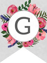 We may earn commission on some of the items you choose to buy. Floral Alphabet Banner Letters Free Printable Paper Trail Design