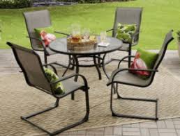 Mainstays albany lane outdoor patio 5 piece dining set black two day deliver usa. 5 Piece Outdoor Dining Set