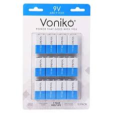 Designed for applications such as smoke detectors, security sensors and medical telemetry as well as test and instrumentation. Voniko 9v Batteries Alkaline 9v Battery 12 Pack Ultra Long Lasting With A 7 Year Shelf Life Buy Online In Cambodia At Cambodia Desertcart Com Productid 149244560