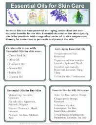 Essential Oils Skincare Chart Google Search Essential