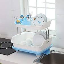 Maybe you would like to learn more about one of these? Klaxon Large Durable Plastic Kitchen Sink Dish Rack Drainer Drying Rack Washing Basket With Tray For Kitchen Dish Rack Organizers Utensils Tools Cutlery Blue Buy Online In Antigua And Barbuda At Antigua Desertcart Com