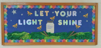 Sunday School Bulletin Board Let Your Light Shine Sunday School Decorations Sunday School Themes Sunday School Classroom