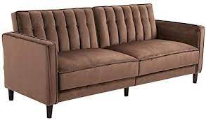 Amazon De Homcom Schlafsofa 3 Sitzer Polstersofa Couch Mit Dicker Polsterung Schlaffunktion Armlehne Schlafsofa Sofa Bettgrossen