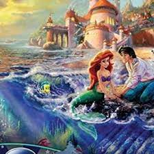 Completed puzzle measures 24 x 18. Ceaco Thomas Kinkade Disney Dreams The Little Mermaid 750 Piece Jigsaw Puzzle 24 X 18in Thomas Kinkade Disney Dreams The Little Mermaid 750 Piece Jigsaw Puzzle 24 X 18in