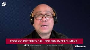 Rodrigo Duterte’s call for BBM Impeachment