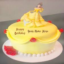 Latest Princess Doll Happy Birthday Cake With Name Image Write My Name Princess Cute Doll Birthday Cake Pi Latest Birthday Cake Cake Name Happy Birthday Cakes