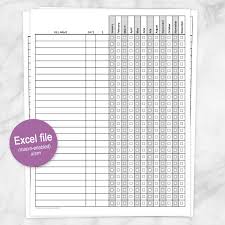 The template calculates the monthly payment, in cell e2, using the excel pmt function. Bill Payment Tracker Log Printable Xlsm Excel File Paying Etsy