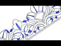 Now one the uk's largest embroidery specialists. Hand Embroidery Designs Drawing Simple Border Designs Drawing And Sketch For Embroidery Youtube