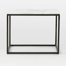 The narrow side table available on the site are made of different materials such as wood, aluminum, marble, steel, glass and so on, so that you can pick the best one to go with your. Box Frame Narrow Side Table Marble Antique Bronze