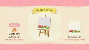 I Made A Mushroom Path Border As I Couldn T Find One Acqr Animal Crossing New Animal Crossing Animal Crossing Qr