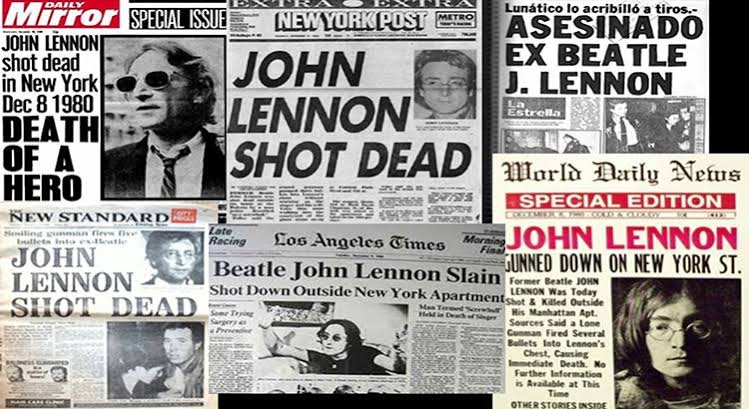 Resultado de imagen para asesinato de John Lennon"