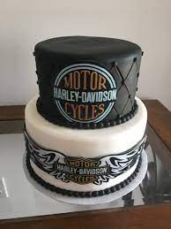 Harley Davidson Theme Cake Motorcycle Birthday Cakes Harley Davidson Cake Dad Birthday Cakes