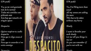 Www.metrolyrics.com disclamer all audio and visual parts are the s. Despacito Lyrics In English Spanish By Luis Fonsi Daddy Yankee Youtube