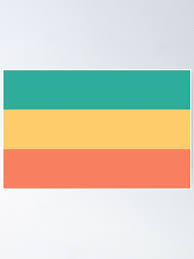 Bandera del orgullo pansexual (es); New Pansexual Flag 2020 Poster By Rhythmic Stars Redbubble
